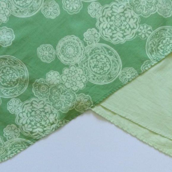 Royal Robbins Handkerchief Hem A-Line Cotton Skirt With Tie Waist Green Size S - Picture 5 of 10